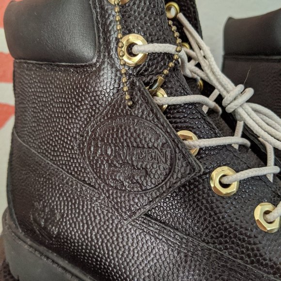LMT Edition Horween Football Leather Timberlands - Picture 5 of 7
